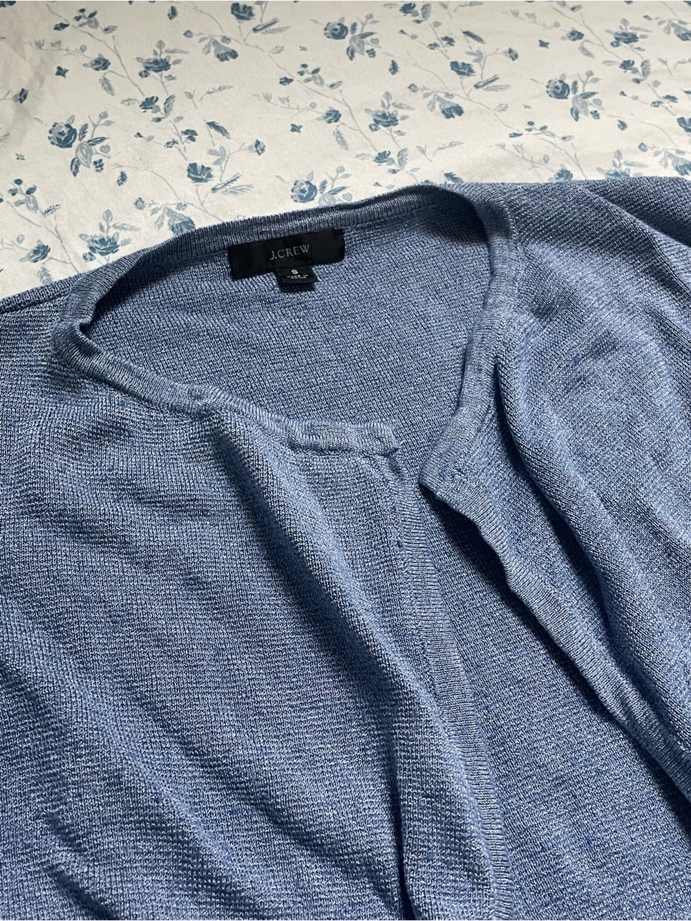 J. Crew Women’s Light Blue Open-Front Cardigan, Small